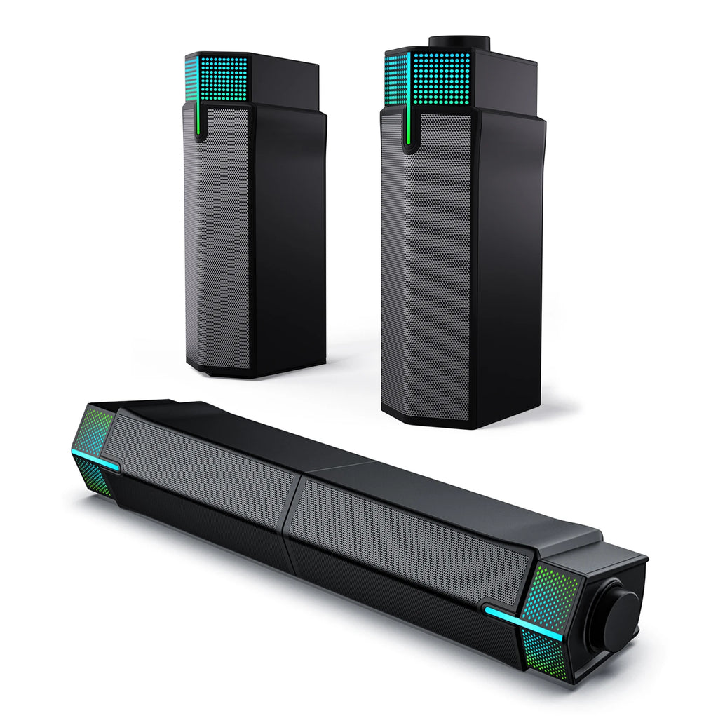 Jeecoo M20 Bluetooth PC Speakers — USB-Powered, Wired, Desktop Monitor