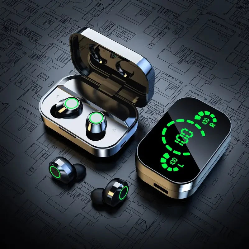 GREATWALL TWS Wireless Earbuds — Touch Control, Noise Reduction, With Mic